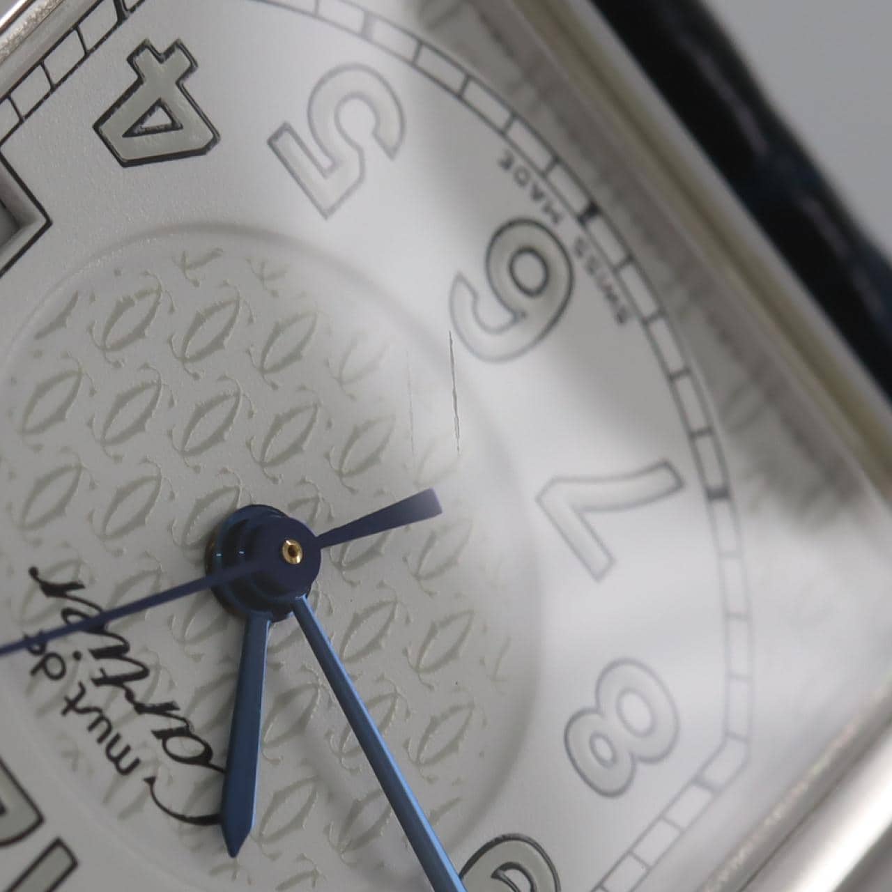 Cartier Must Tank Date LM W1014354 Silver Quartz