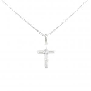 ブシュロン クロス ダイヤモンド ネックレス