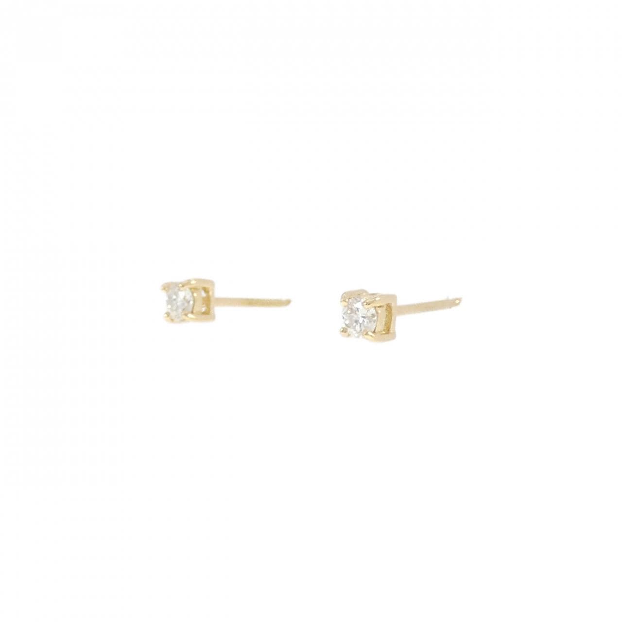 【リメイク】K18YG ダイヤモンド ピアス 0.10CT