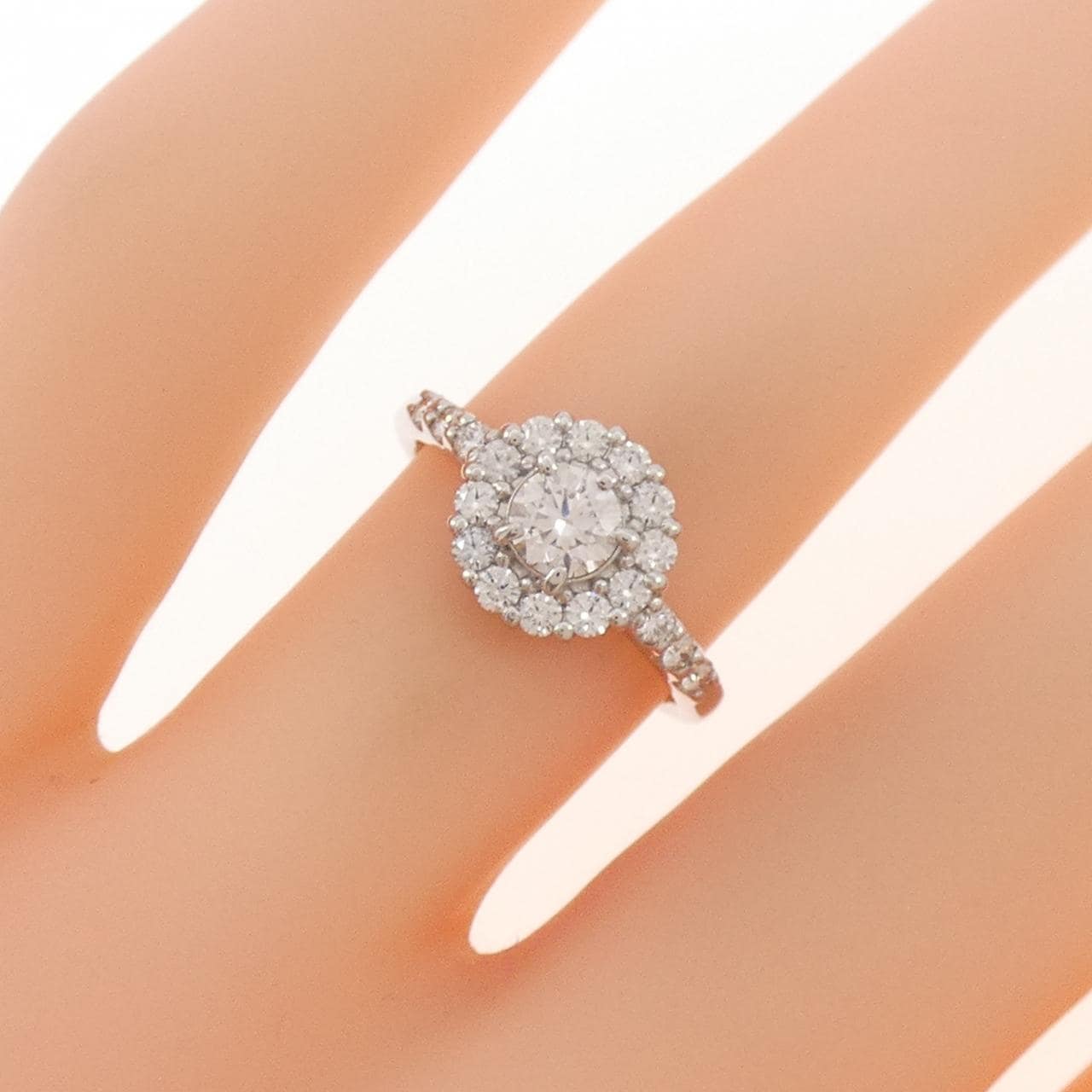 PT900 ダイヤモンド リング 0.266CT J SI1 EXT H&C