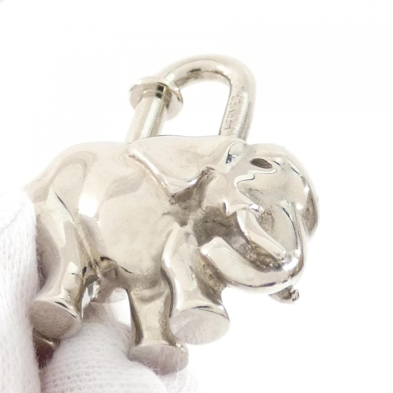 【ヴィンテージ】エルメス ELEPHANT カデナ 013247CA キーホルダー