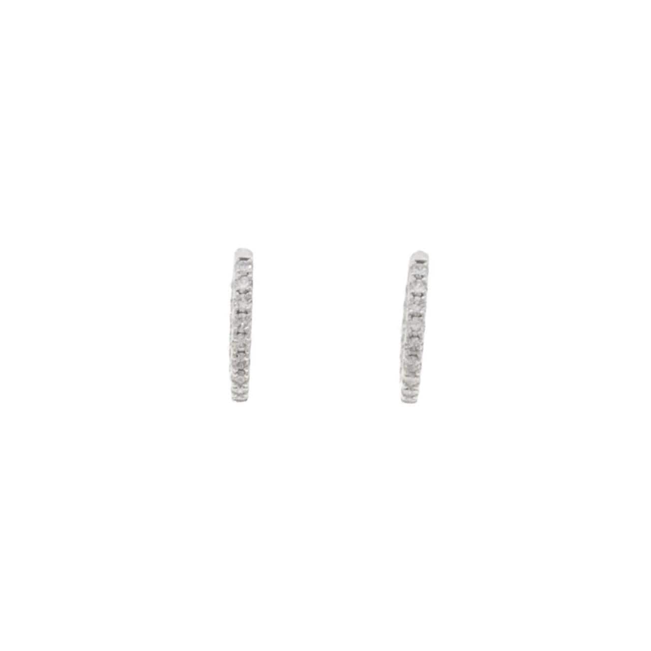 PT950钻石耳环 0.44克拉