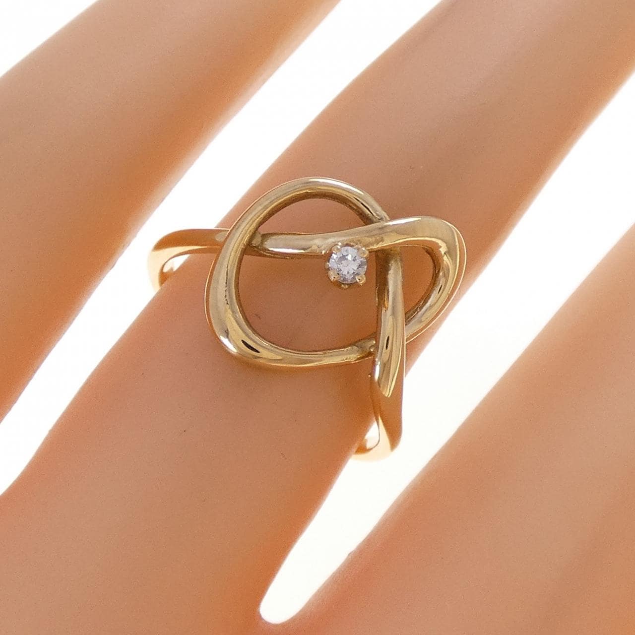 K18YG ダイヤモンド リング