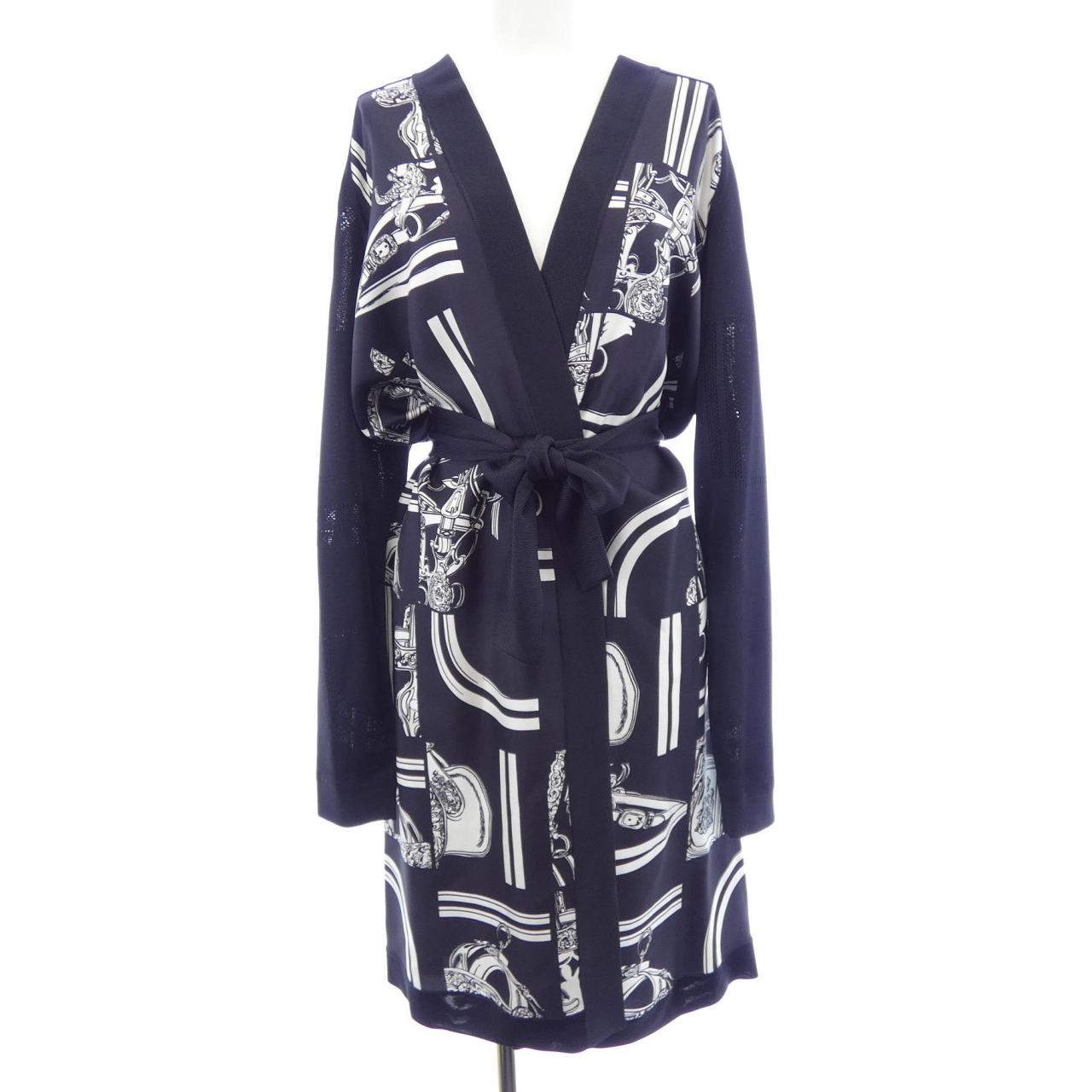 エルメス HERMES EN DESORDRE FINESSE 4E2831DQ ツイルレーヌ ロングカーディガン