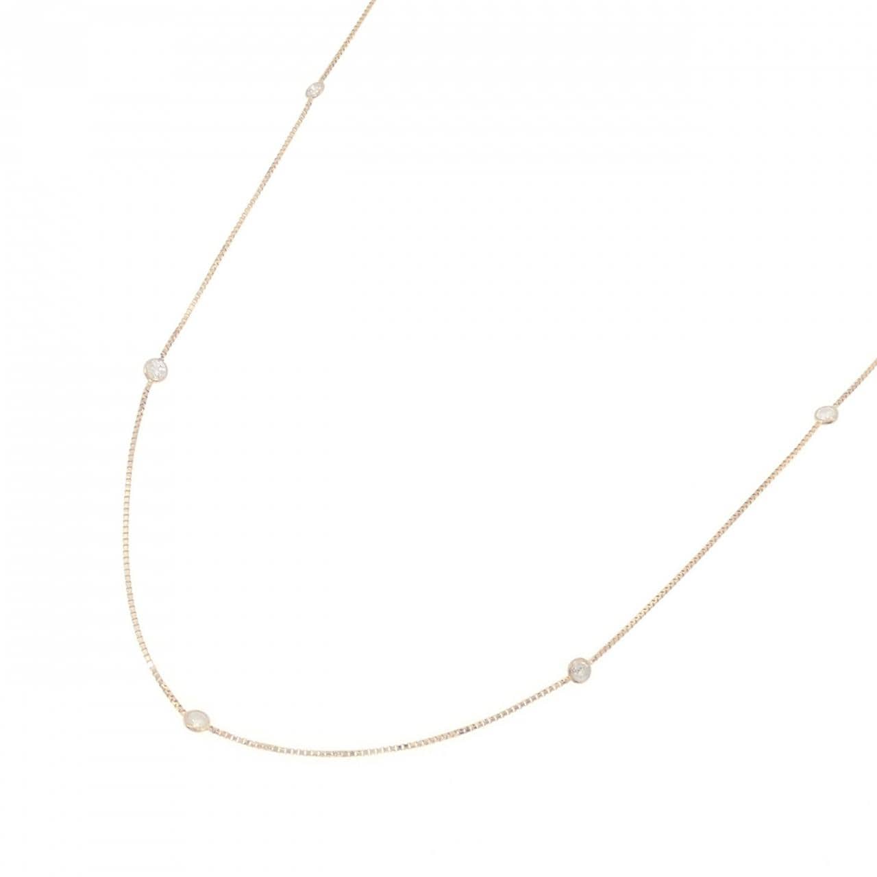K18YG ダイヤモンド ネックレス 1.01CT