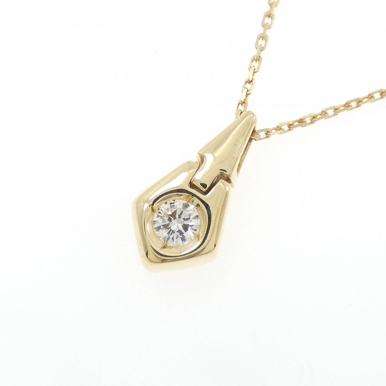 K18YG ダイヤモンド ネックレス 0.15CT