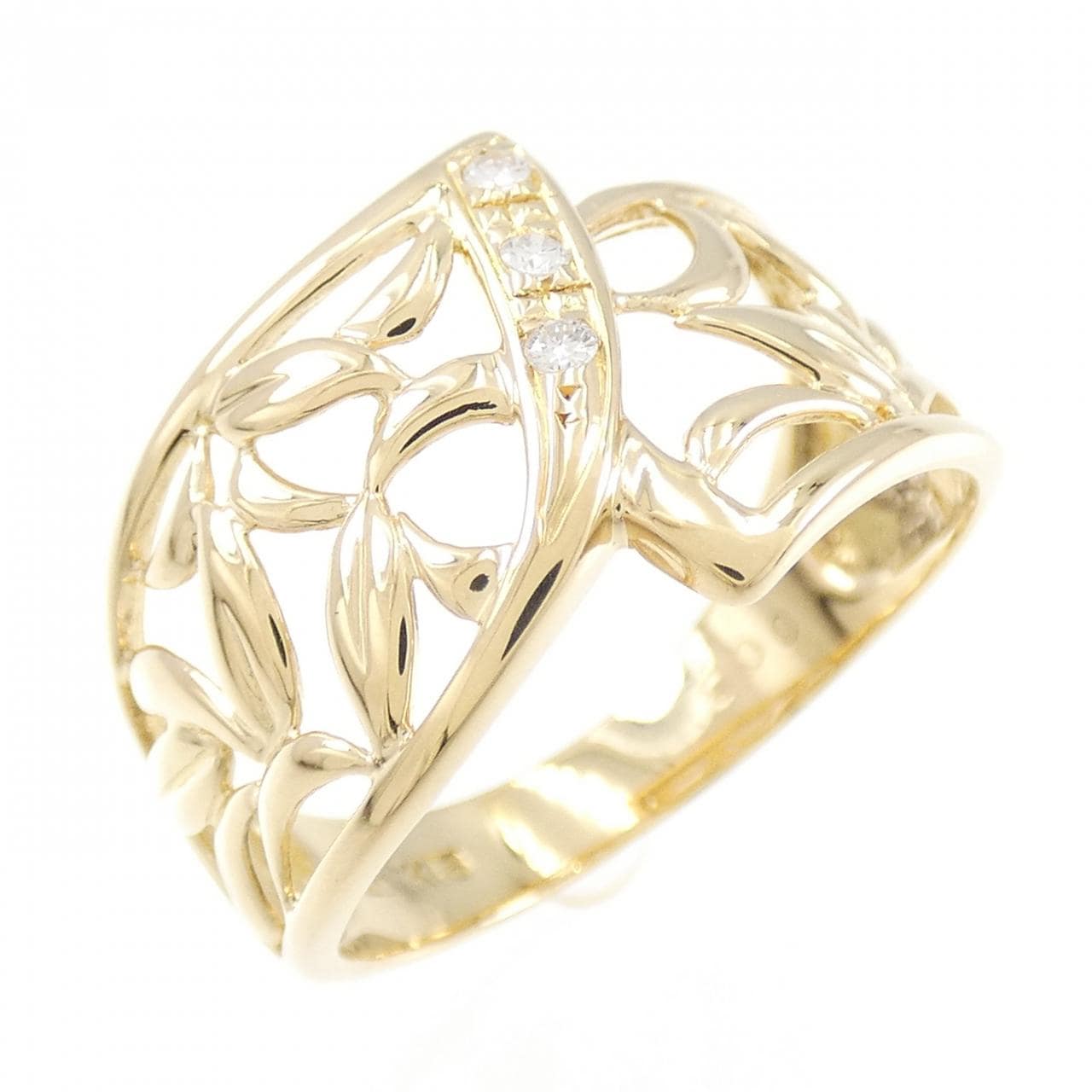 K18YG ダイヤモンド リング 0.03CT