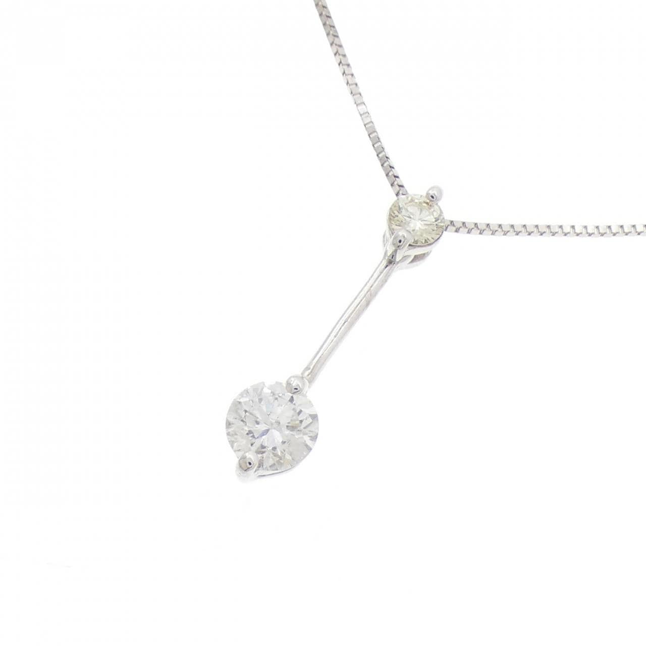 K18WG ダイヤモンド ネックレス 0.32CT