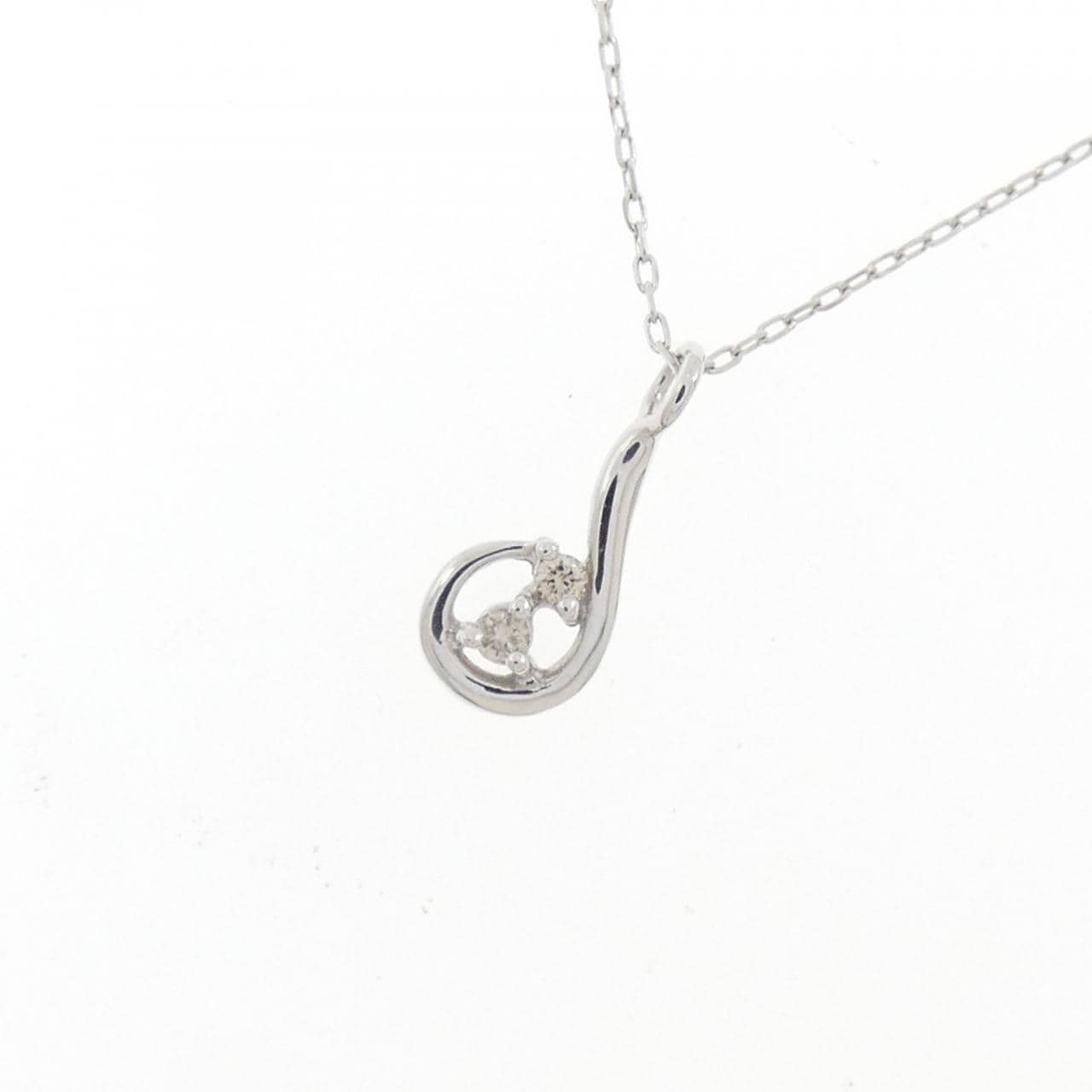 K10WG ダイヤモンド ネックレス