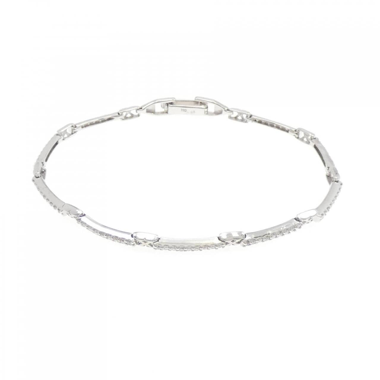 750WG Diamond Bracelet 0.64CT