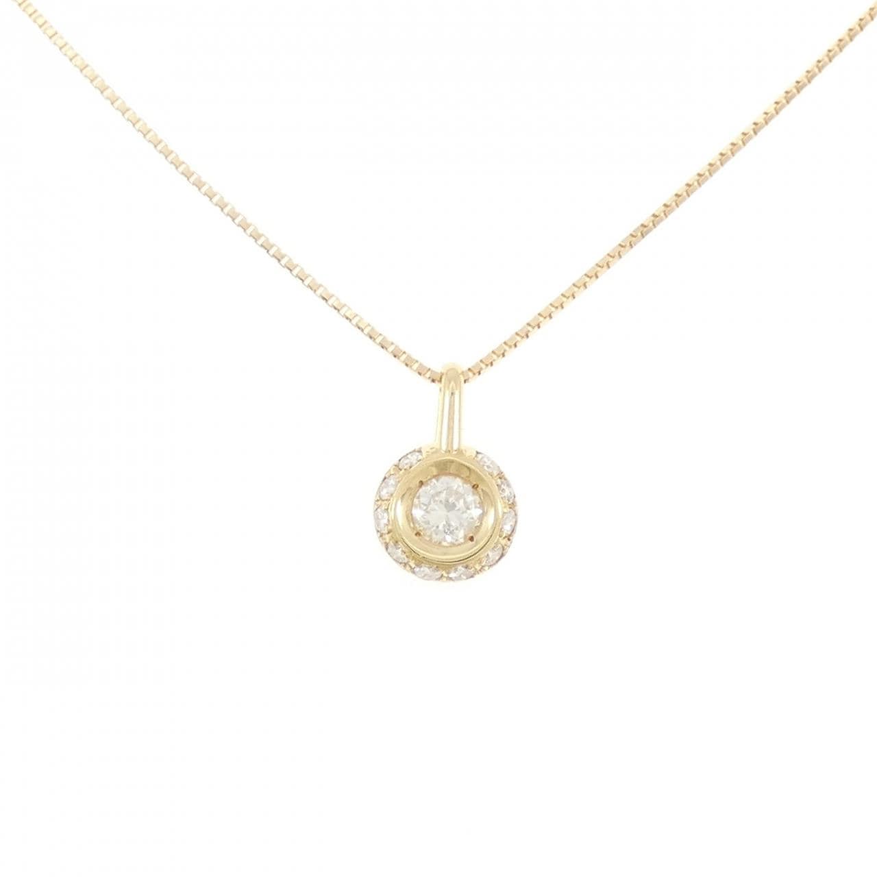 K18YG ダイヤモンド ネックレス 0.27CT