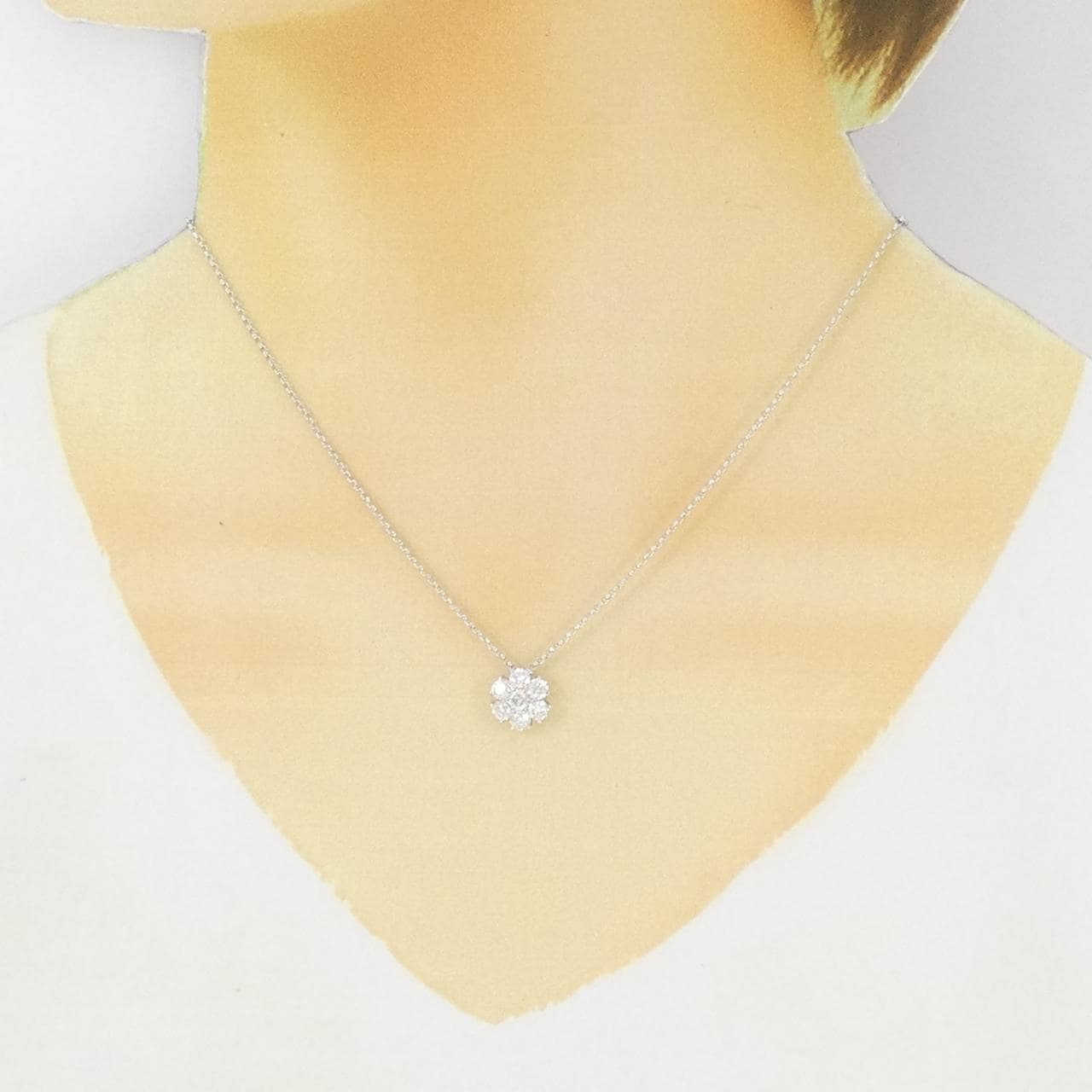 PT900/PT850 ダイヤモンド ネックレス 1.00CT