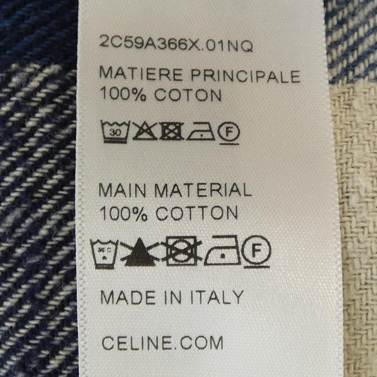 セリーヌ CELINE チェックオーバーシャツ 2C59A366X シャツ