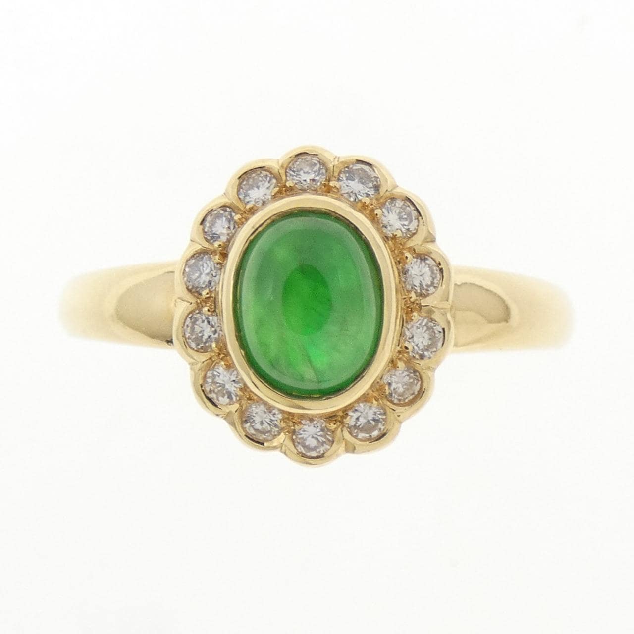 750YG ヒスイ リング