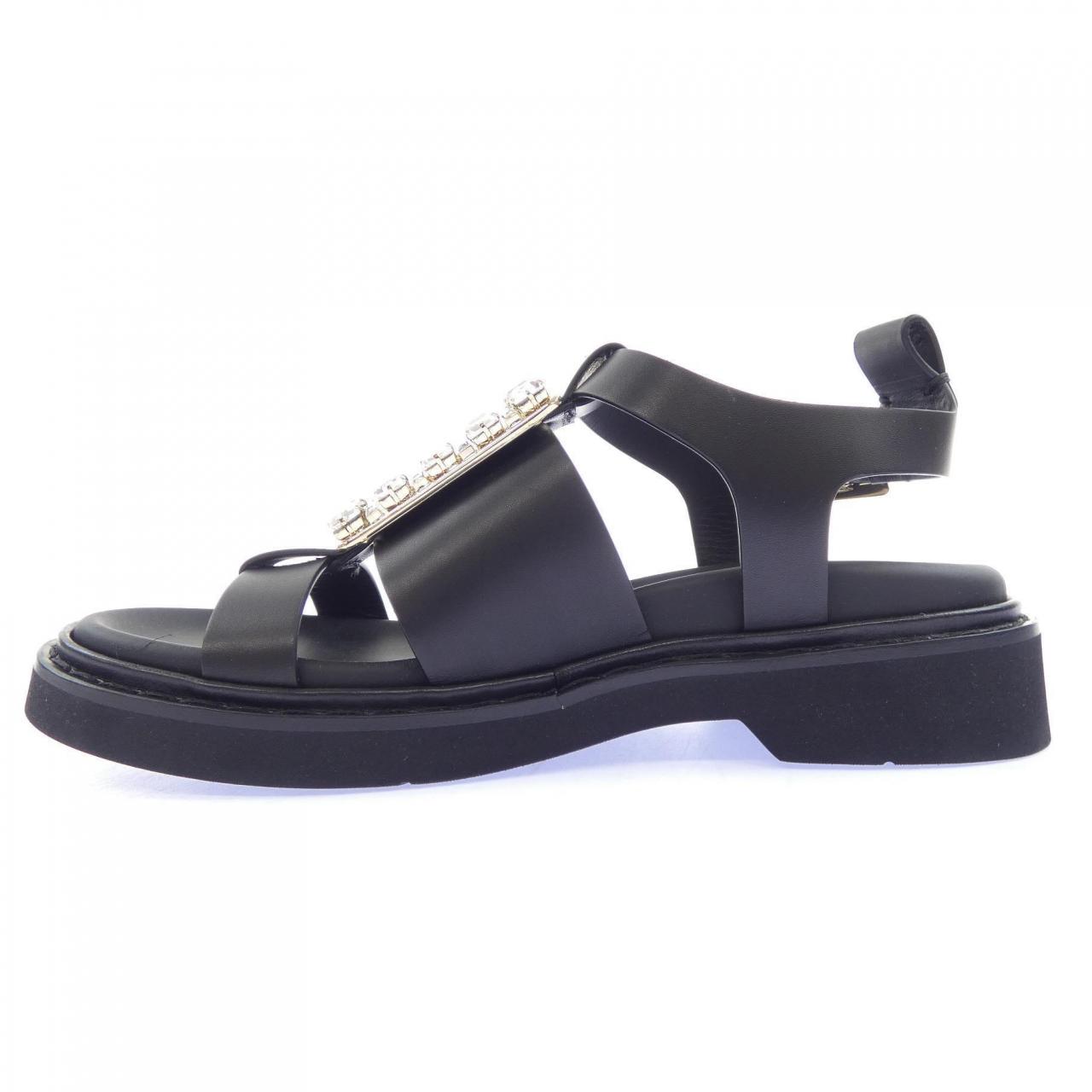 ロジェヴィヴィエ ROGER VIVIER ヴィヴレンジャーストラスバックルレザー パンプス
