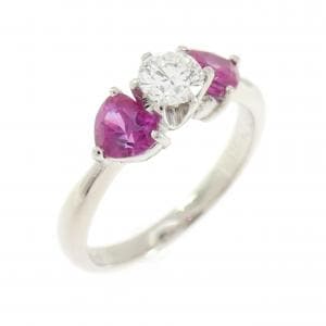 PT900 ルビー リング 0.907CT