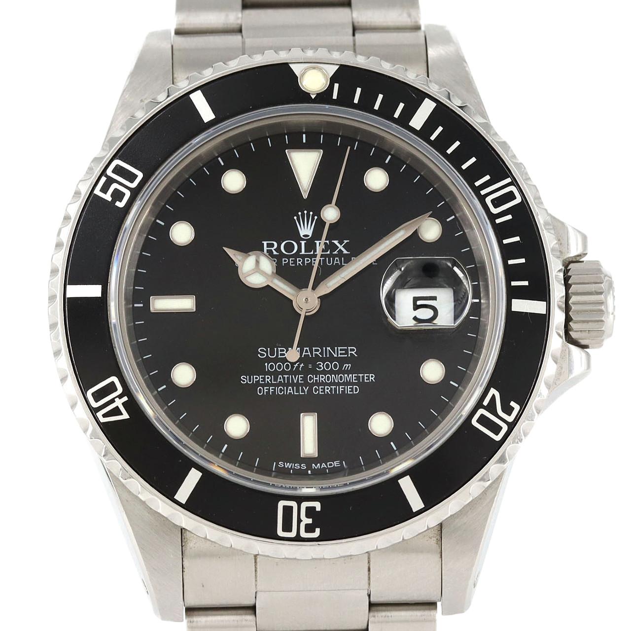 ロレックス サブマリーナーデイト 168000 SS 自動巻 R番