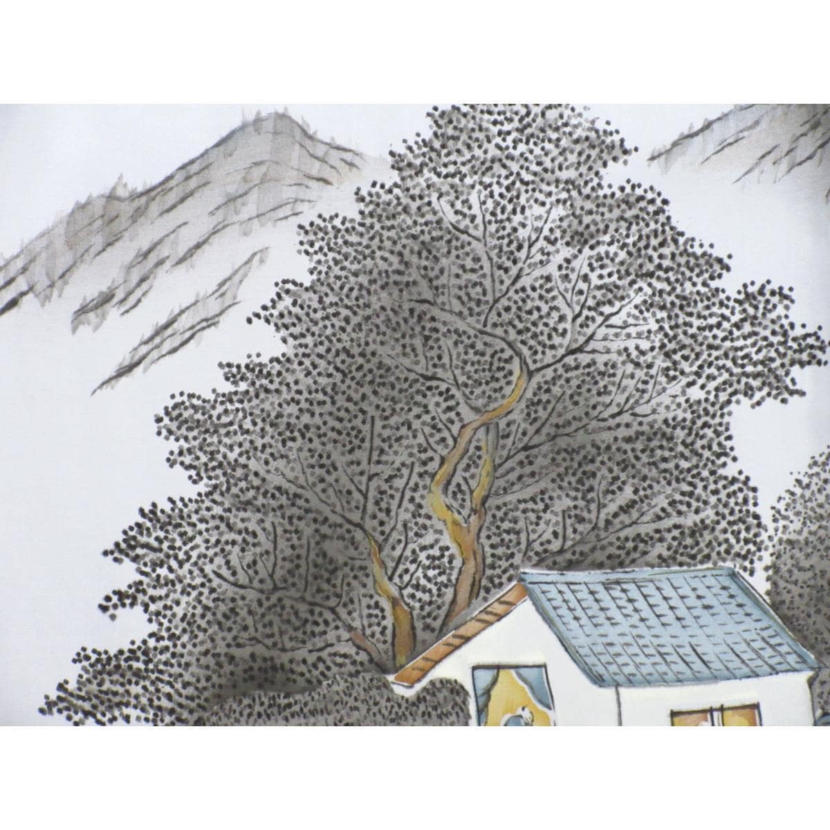 男物【大島紬】１００山　きもの・羽織・長襦袢　３点セット