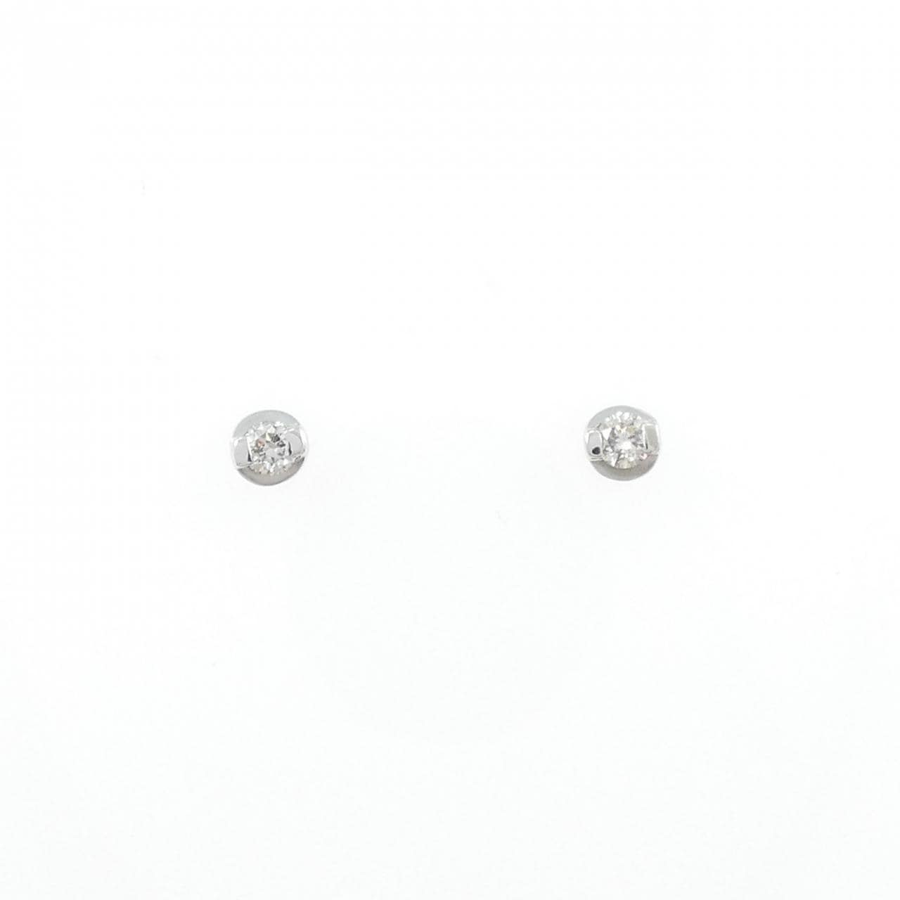 K10WGK14WG ダイヤモンド ピアス 0.10CT
