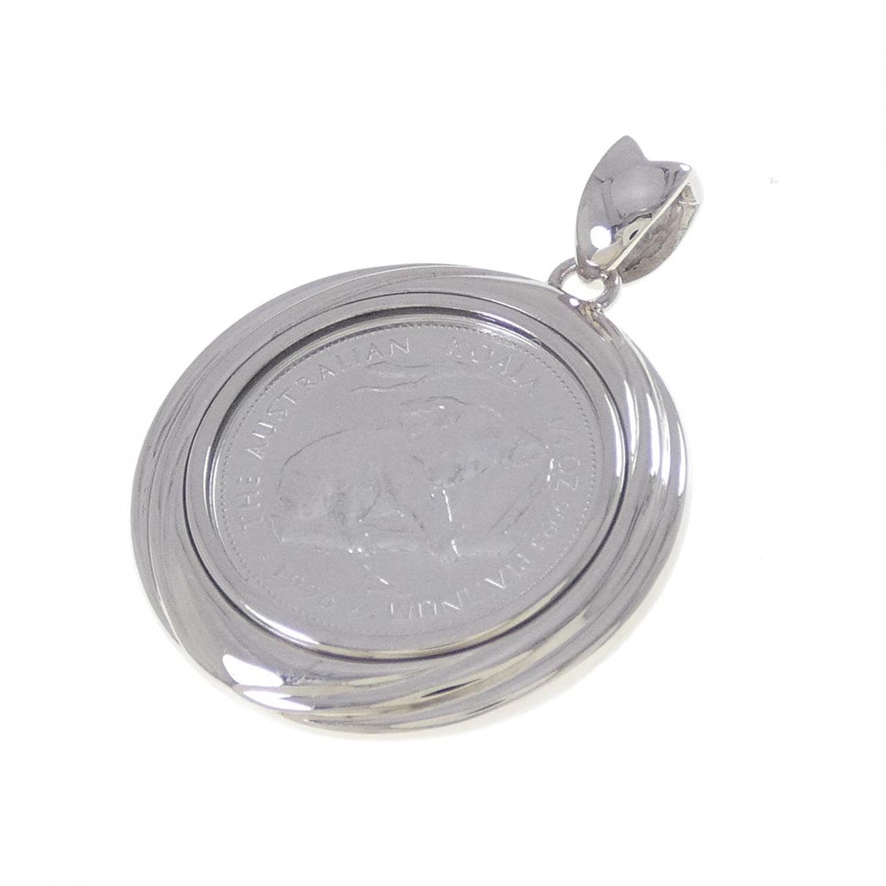 PT900(枠) コイン ペンダント