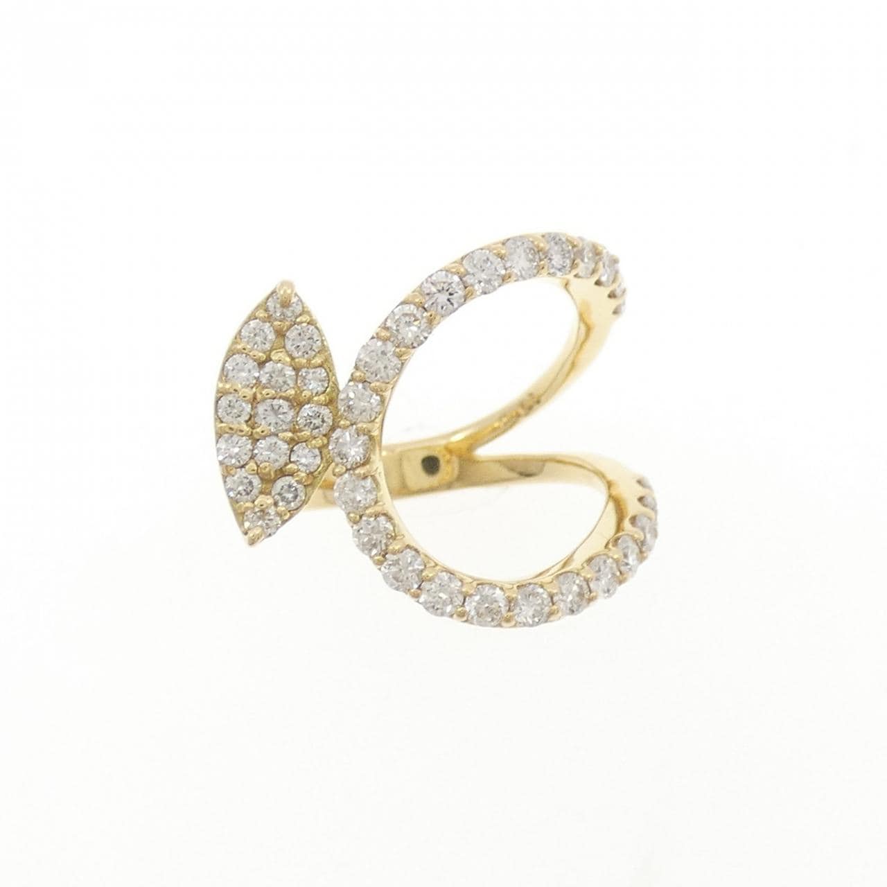 K18YG ダイヤモンド ピンキーリング 0.68CT