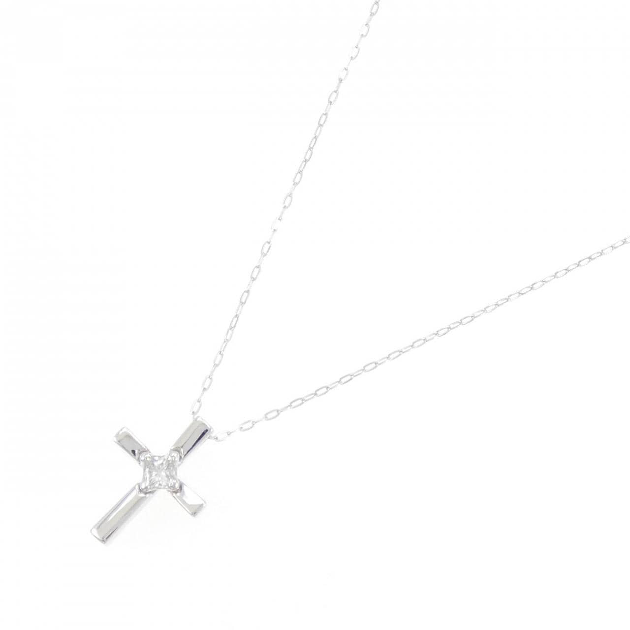 サ バース クロス ダイヤモンド ネックレス 0.20CT