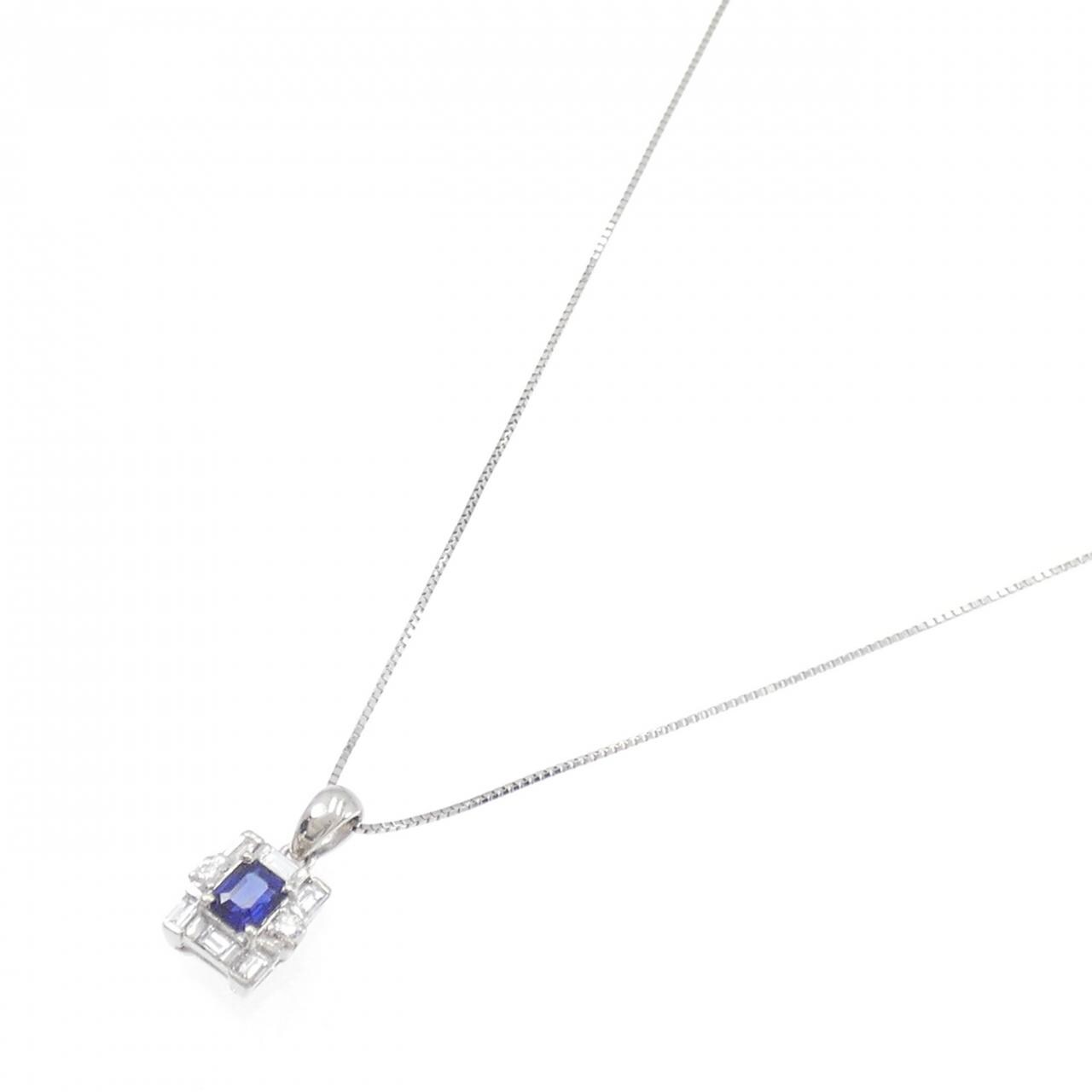 PT藍寶石項鏈0.56CT
