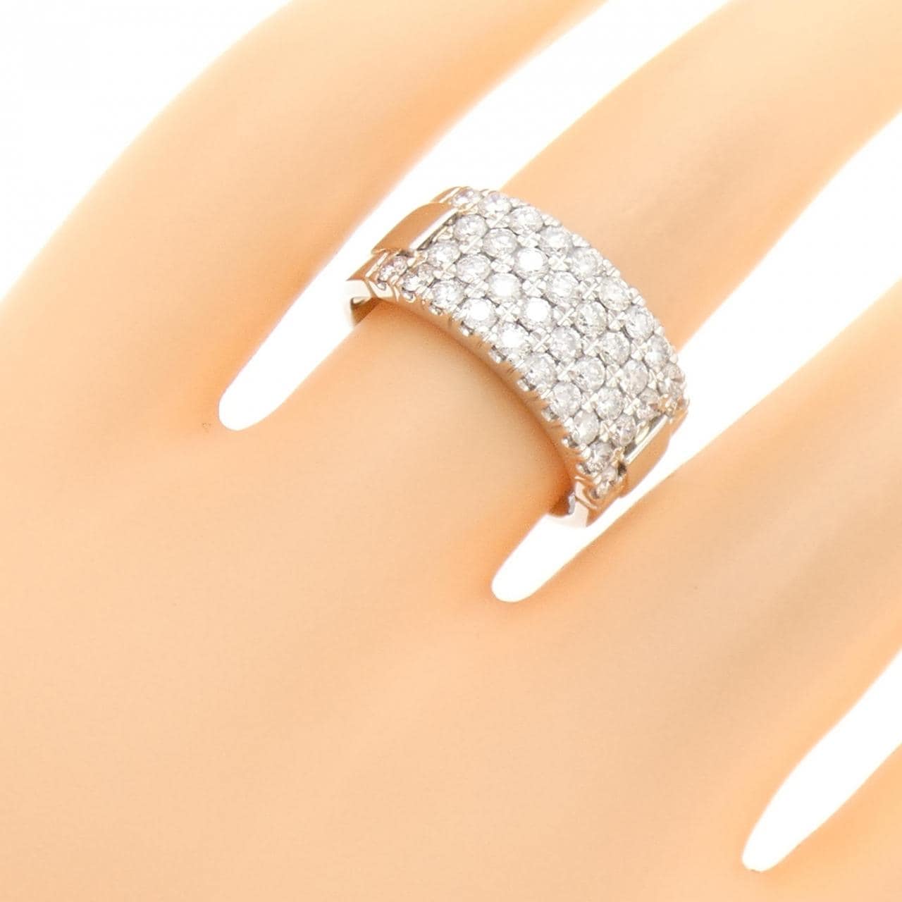 PT900 Pave Diamond Ring 1.00CT