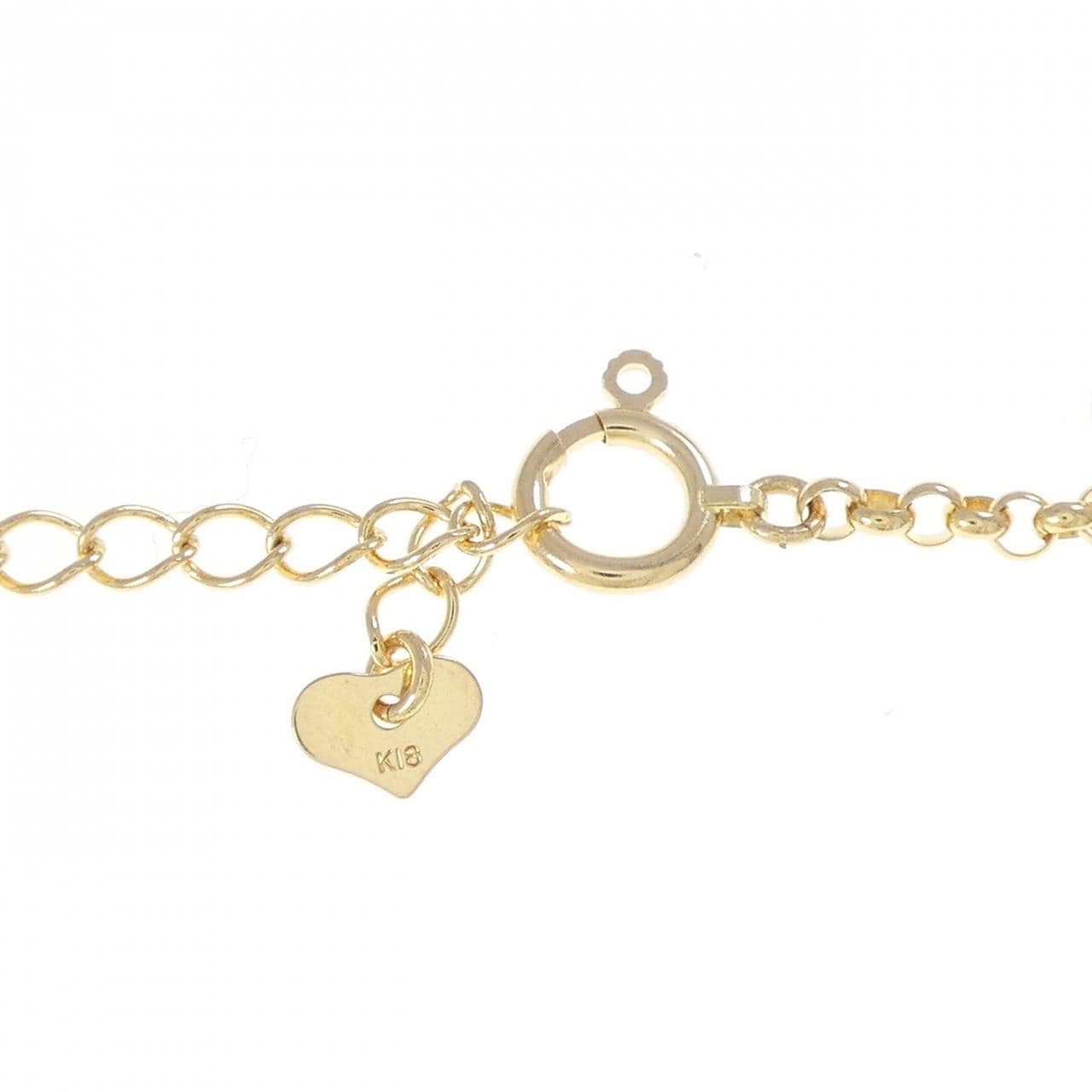 【新品】K18YG ハート ブレスレット