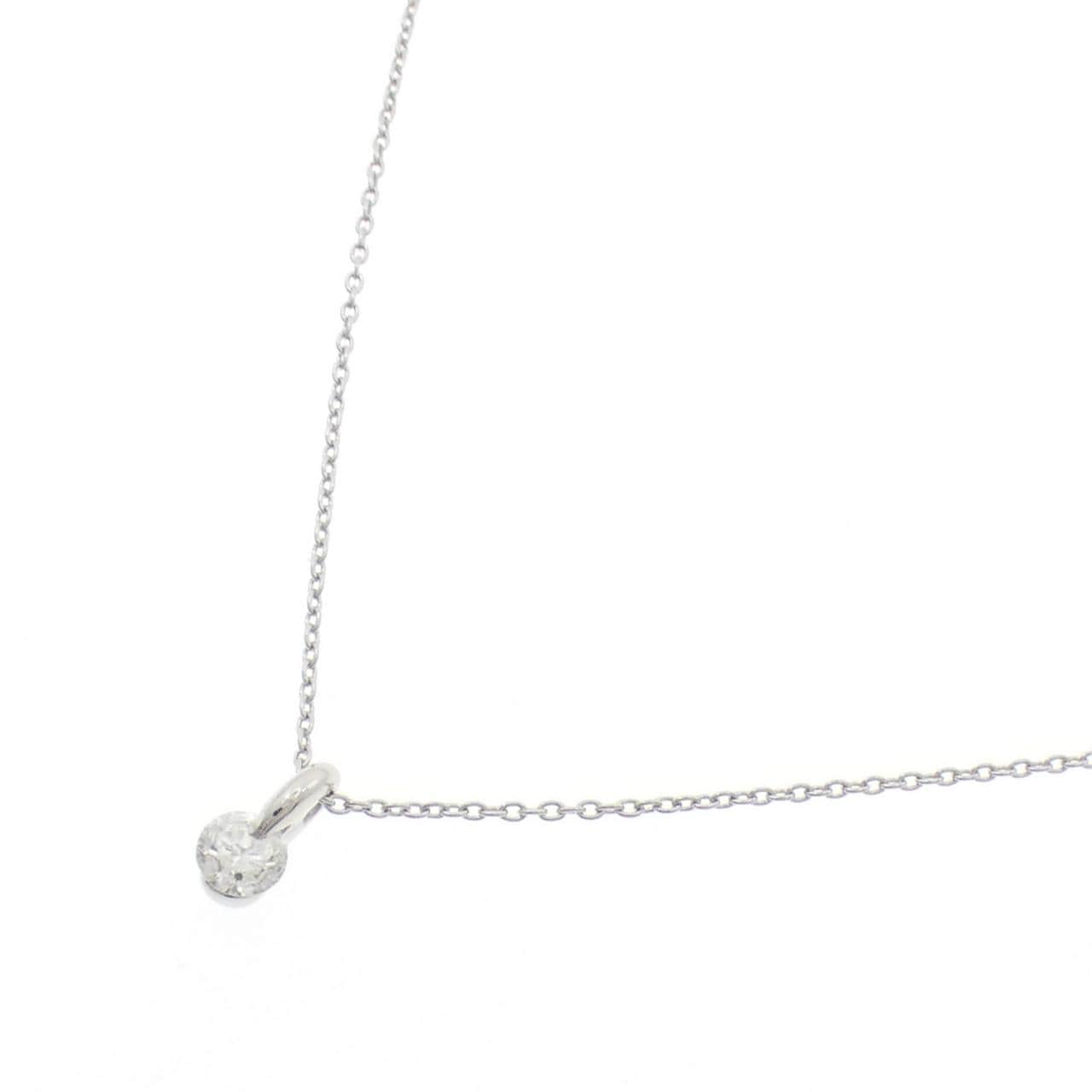 PT900/PT850 Solitaire Diamond Necklace 0.208CT