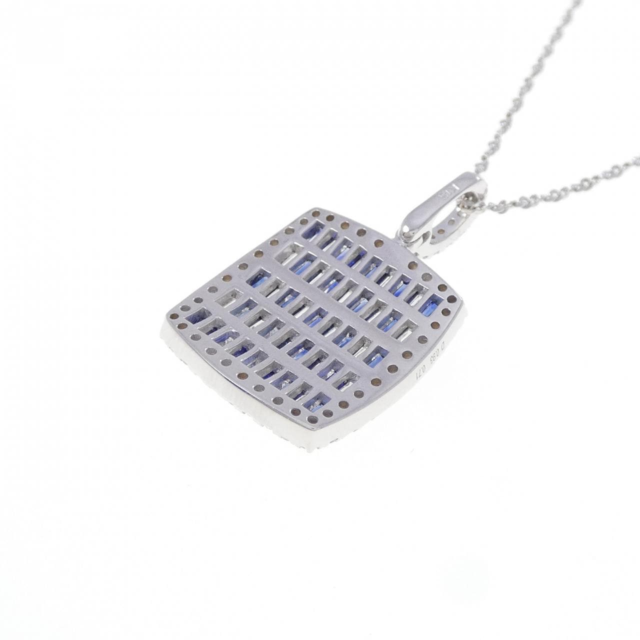 K18WG サファイヤ ネックレス 0.71CT