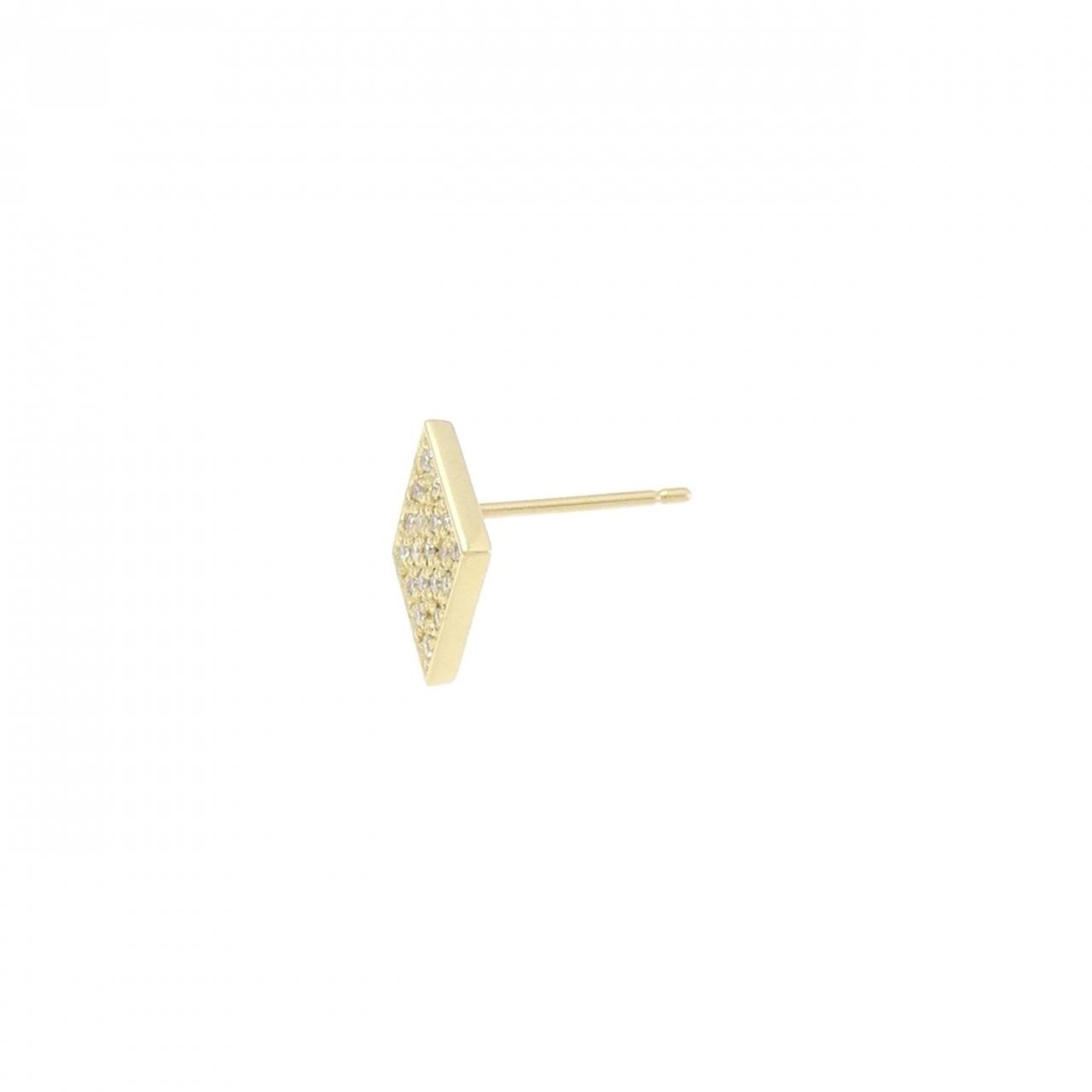 ビジュードエム トランプ ダイヤ ピアス 0.09CT 片耳