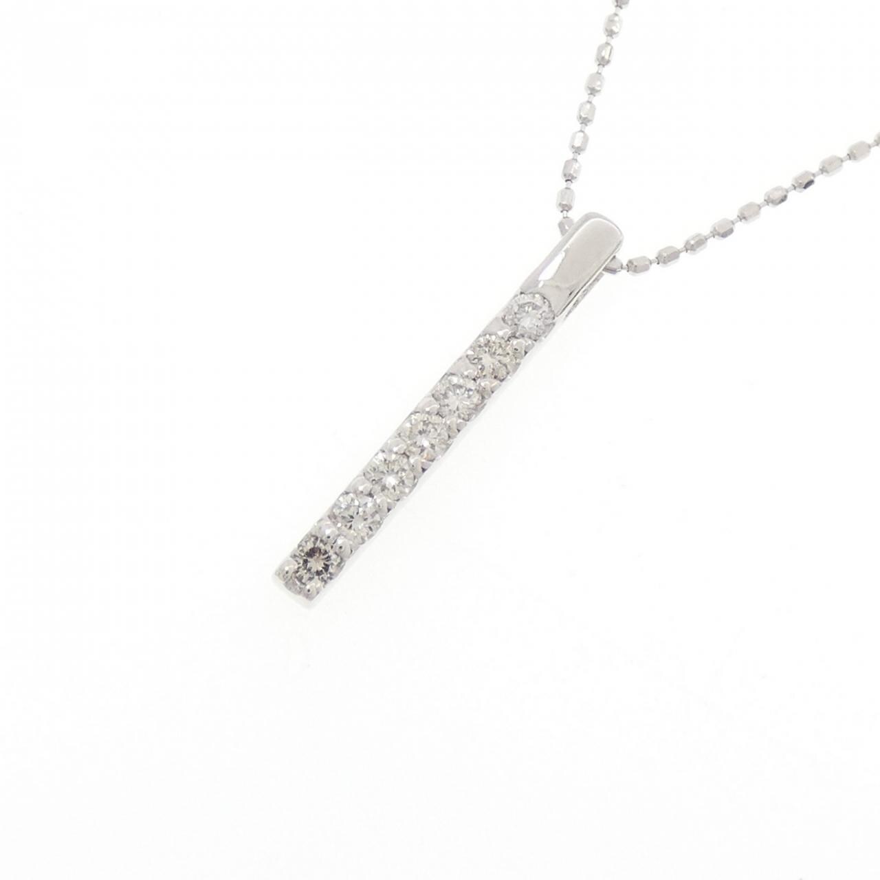 K18WG ダイヤモンド ネックレス 0.20CT
