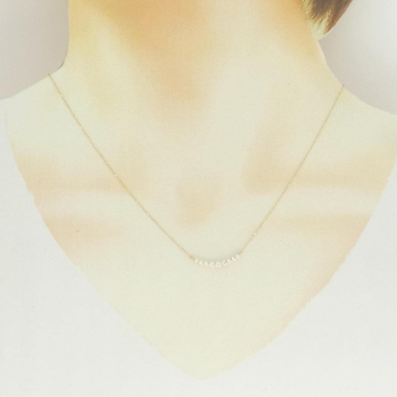 K18YG ダイヤモンド ネックレス 0.20CT