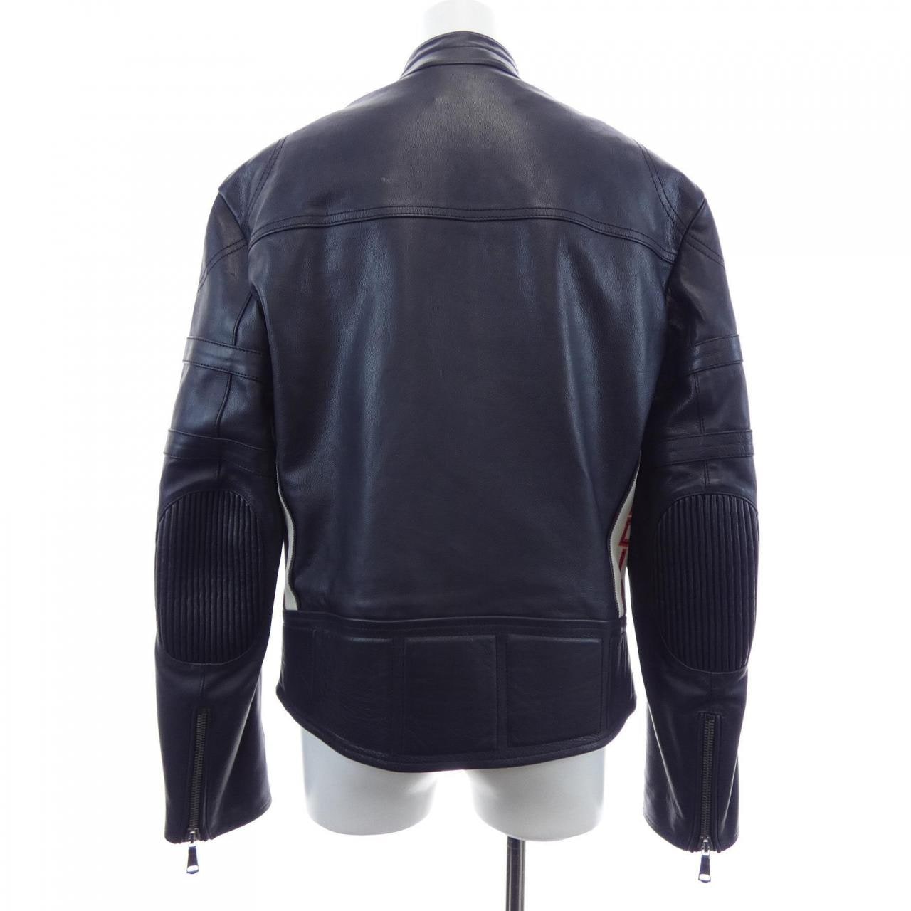 グッチ GUCCI 497397-XG549 レザーライダースジャケット