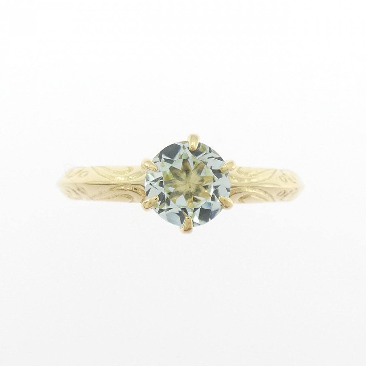 K18YG トルマリン リング 0.77CT