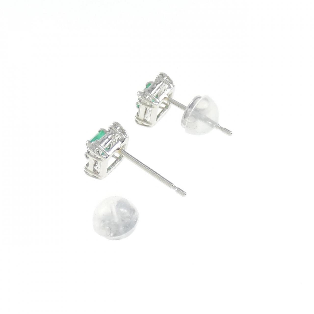 [BRAND NEW] PT Emerald Earrings 0.25CT