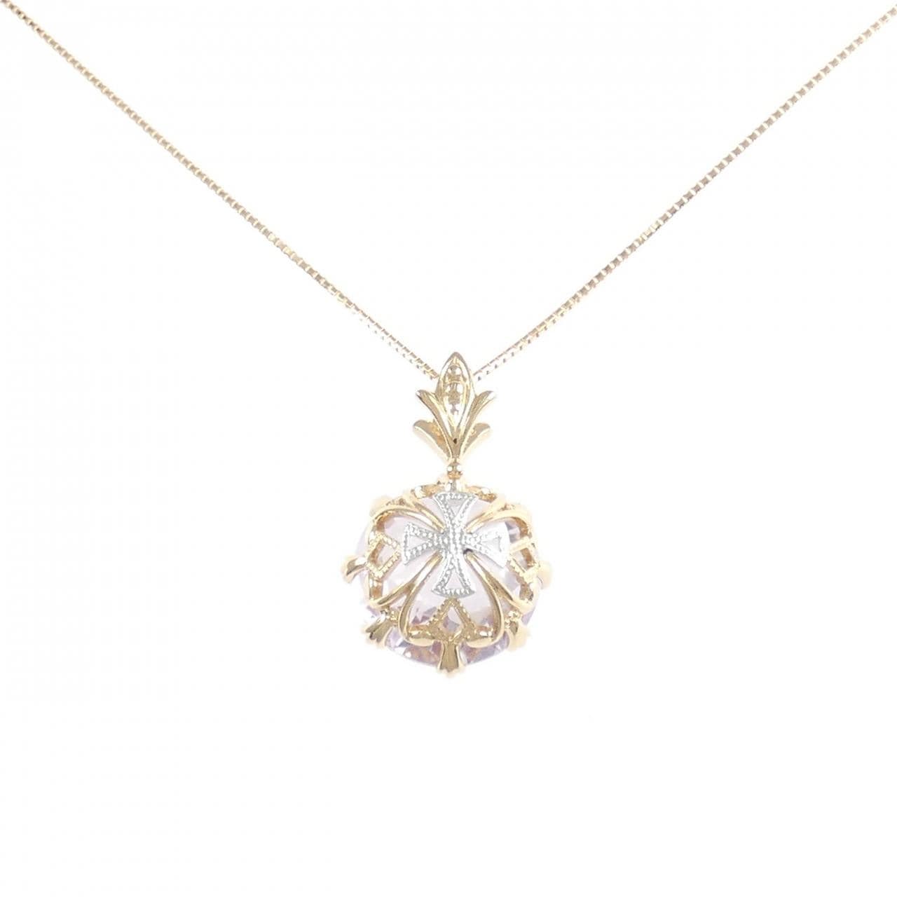 K18PG/K18WG 2WAY アメジスト ネックレス