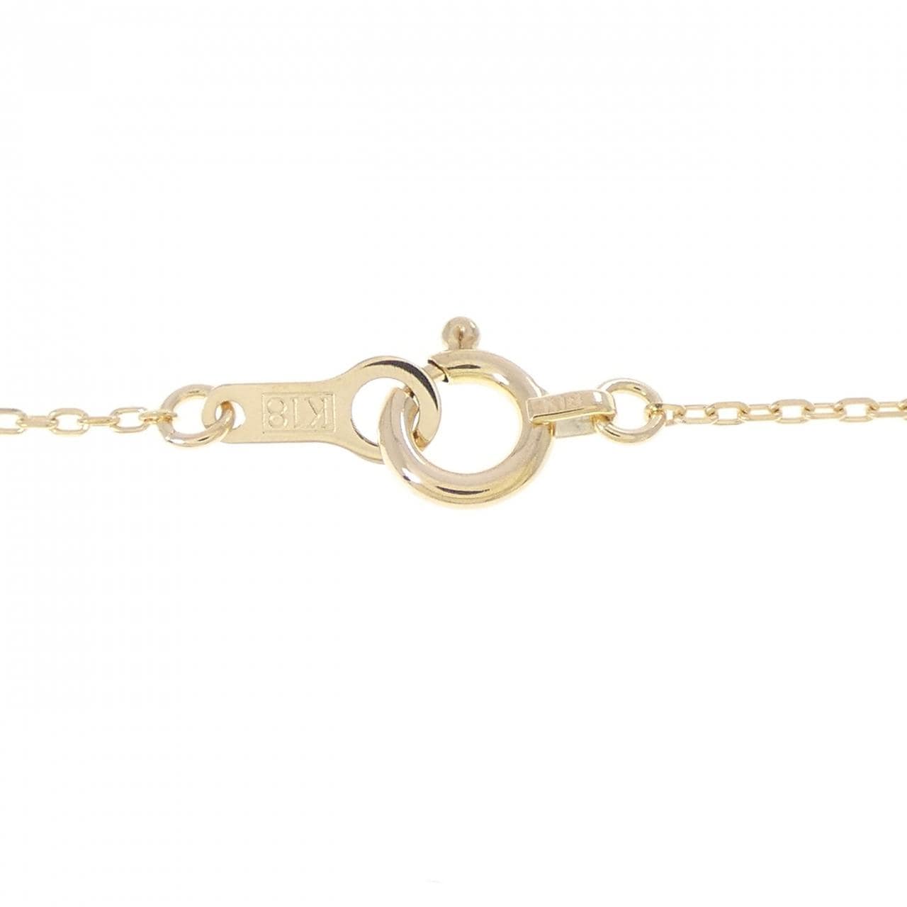 K18YG クロス ダイヤモンド ネックレス 0.35CT