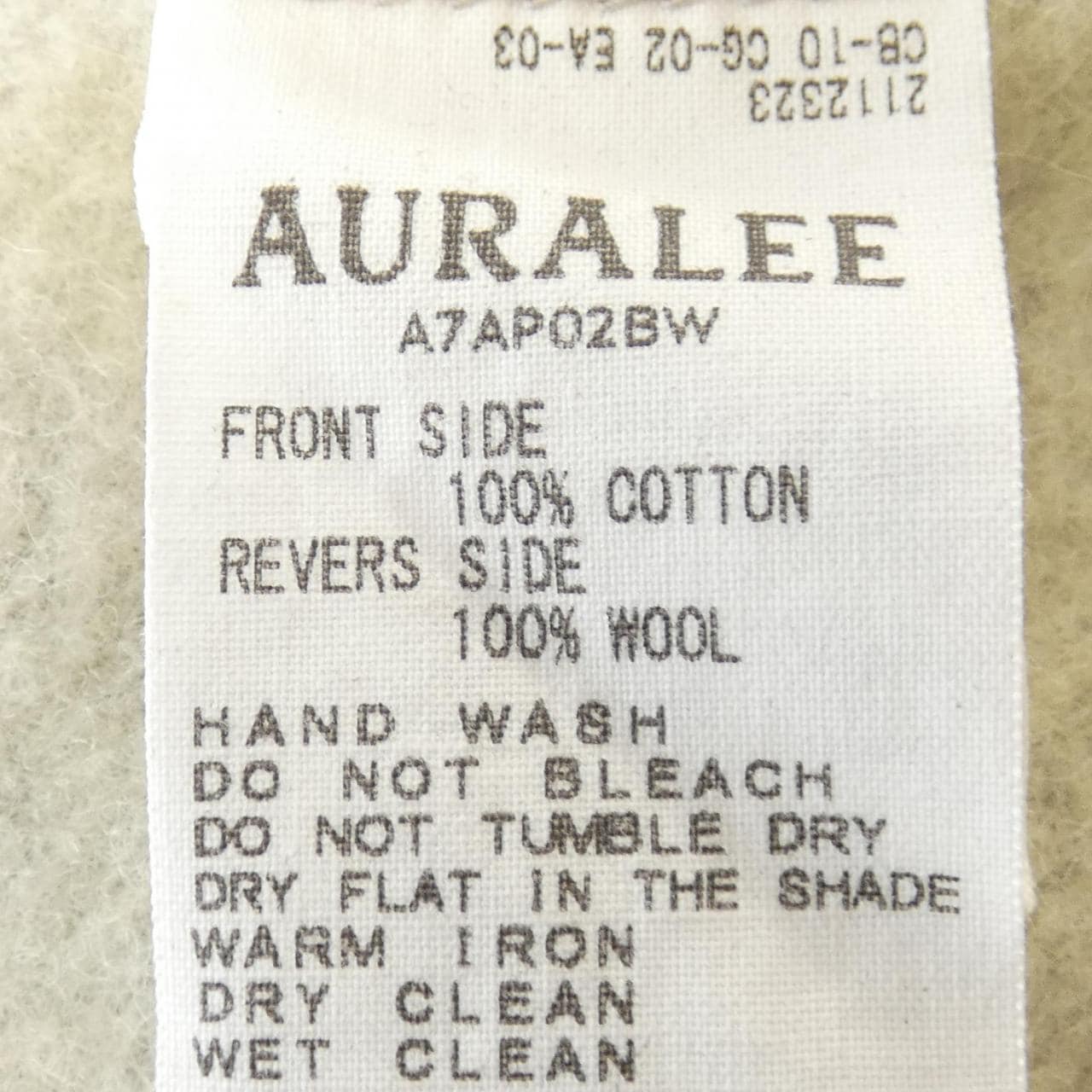 オーラリー AURALEE スウェット