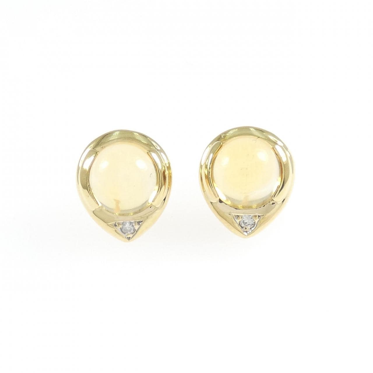 K18YG シトリン ピアス