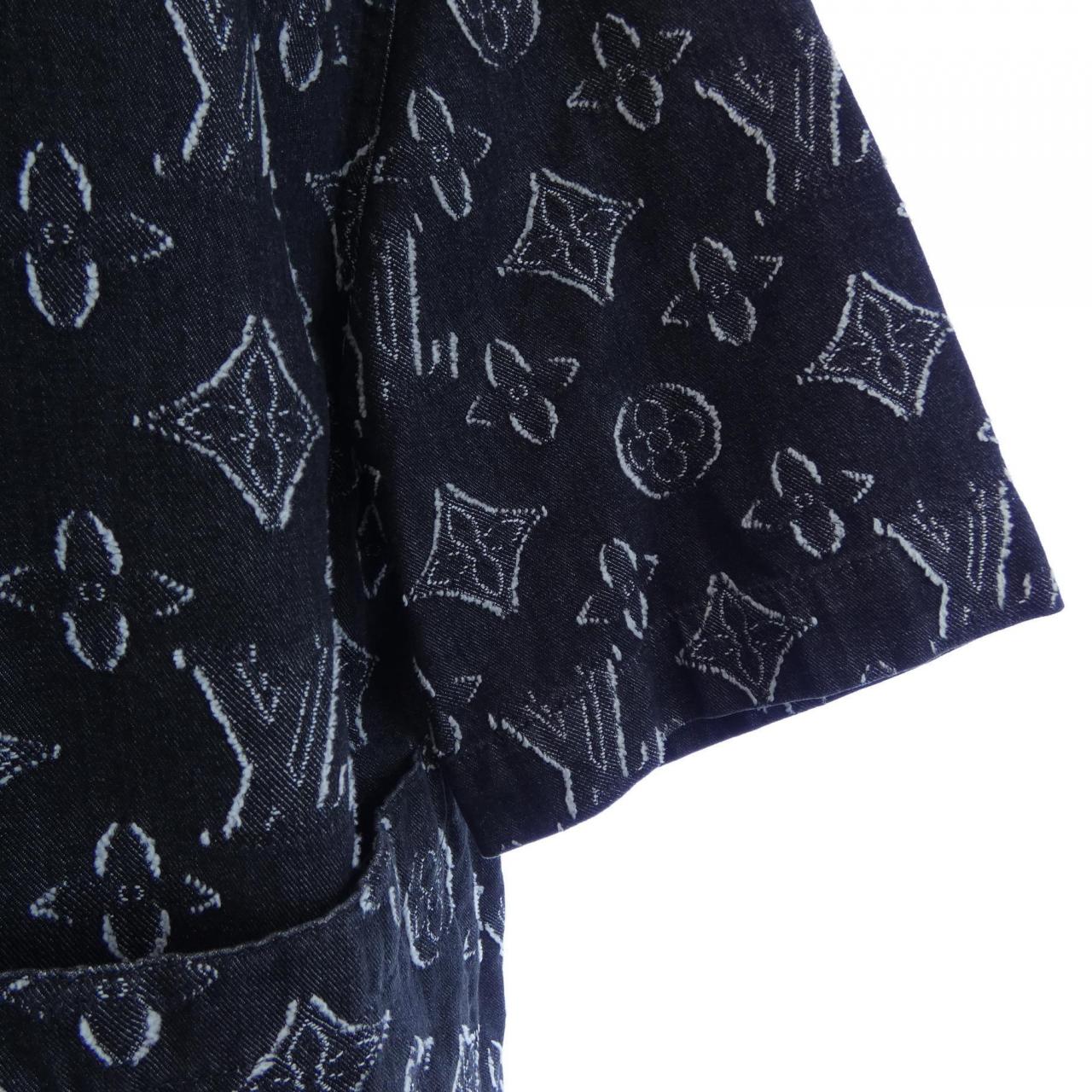 ルイヴィトン LOUIS VUITTON モノグラムショートスリーブシャンブレーシャツ HPS73WARS S／Sシャツ