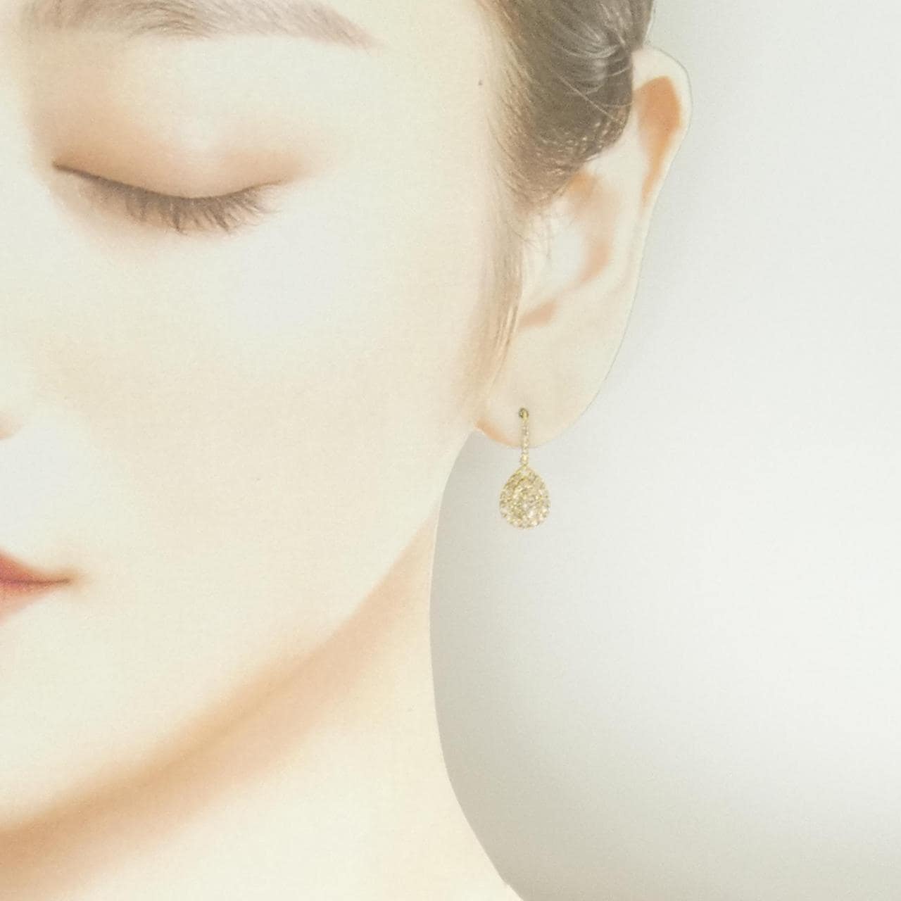 K18YG ダイヤモンド ピアス 1.00CT