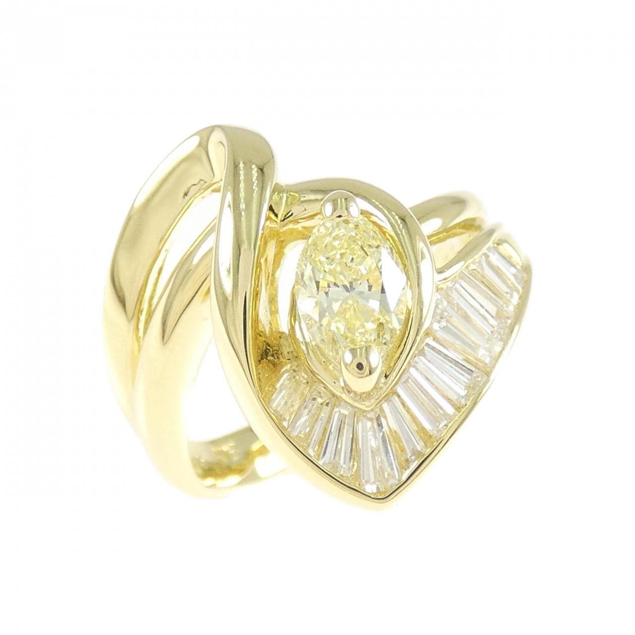 K18YG ダイヤモンド リング 0.58CT