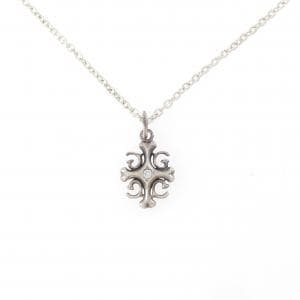 シルバー/925 ダイヤモンド ネックレス 0.03CT