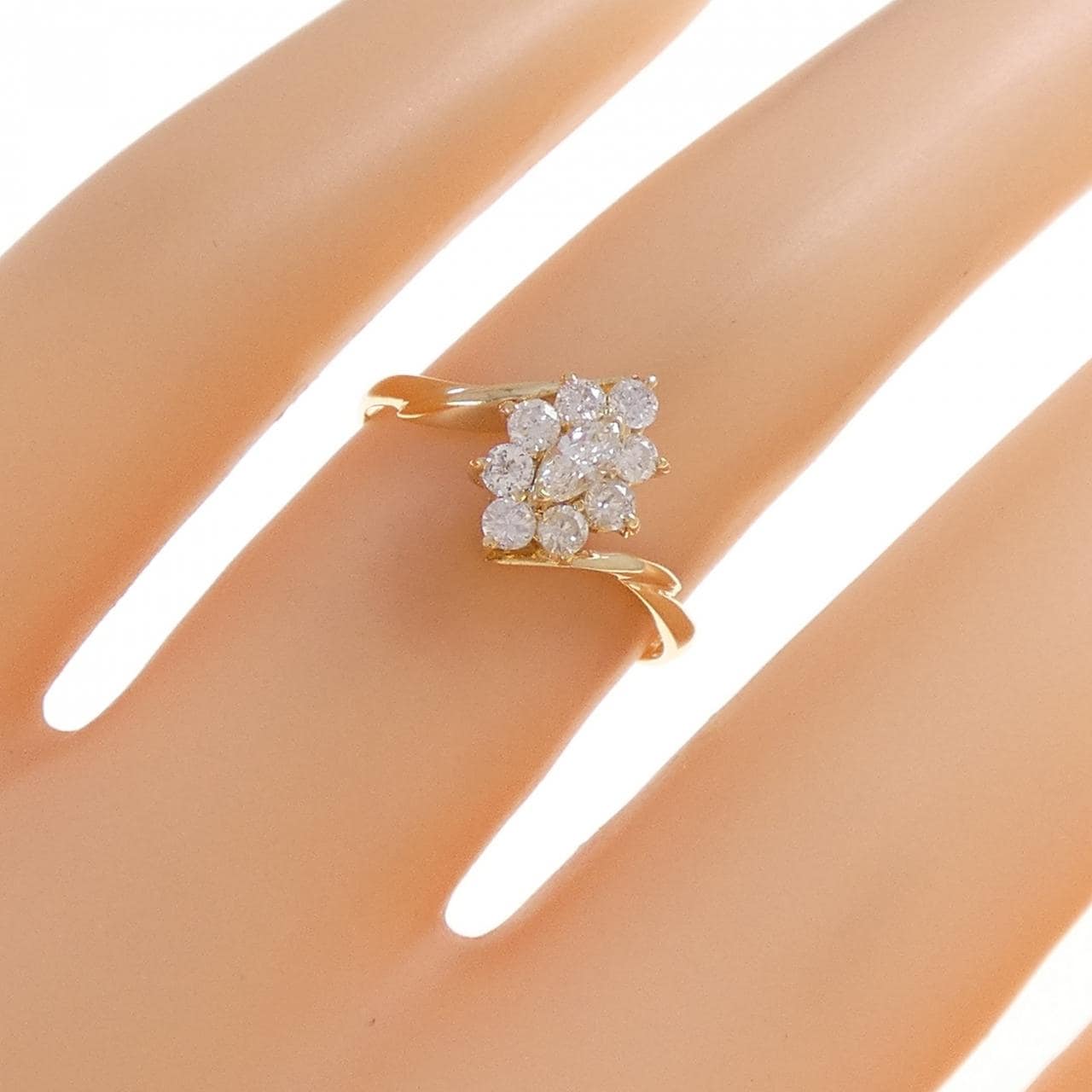 K18YG ダイヤモンド リング 0.30CT