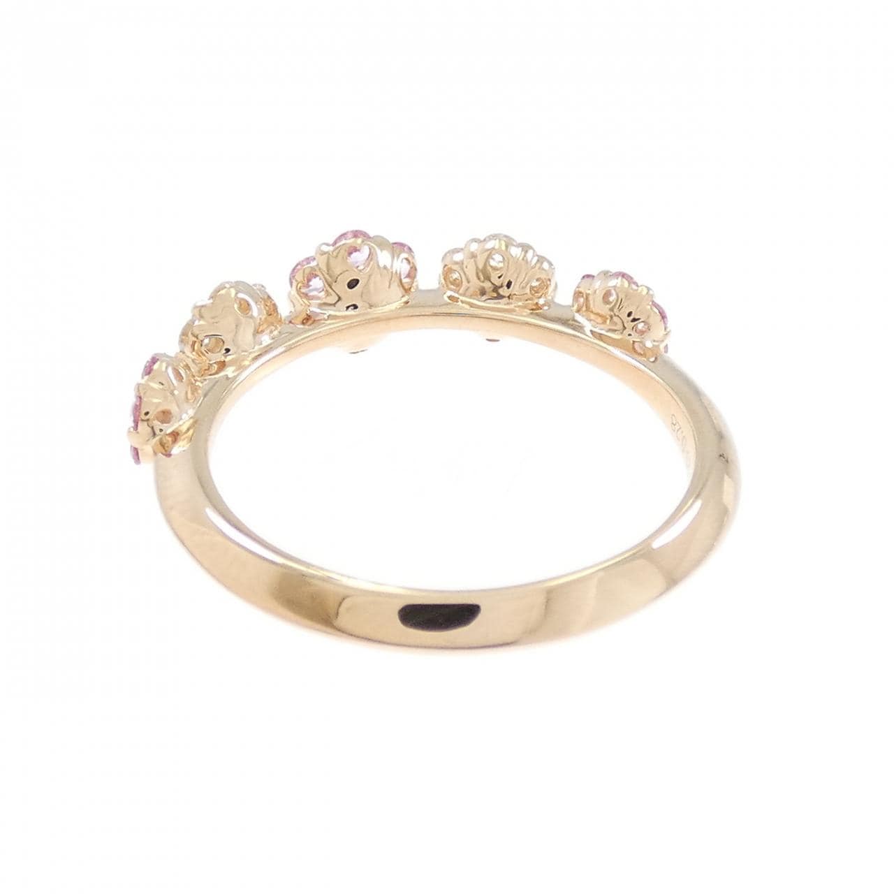 ポンテヴェキオ フラワー サファイヤ リング 0.28CT