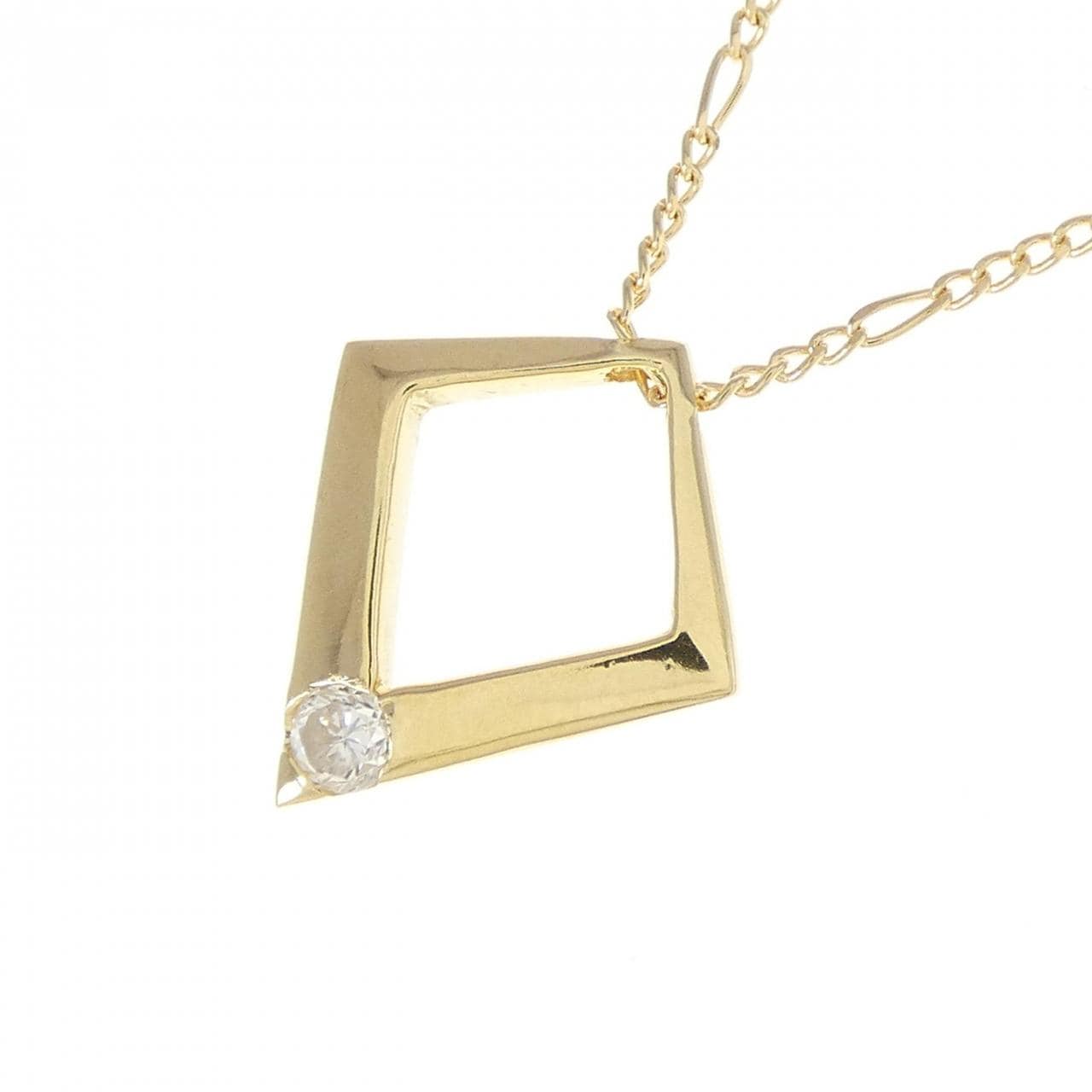 K18YG ダイヤモンド ネックレス 0.08CT