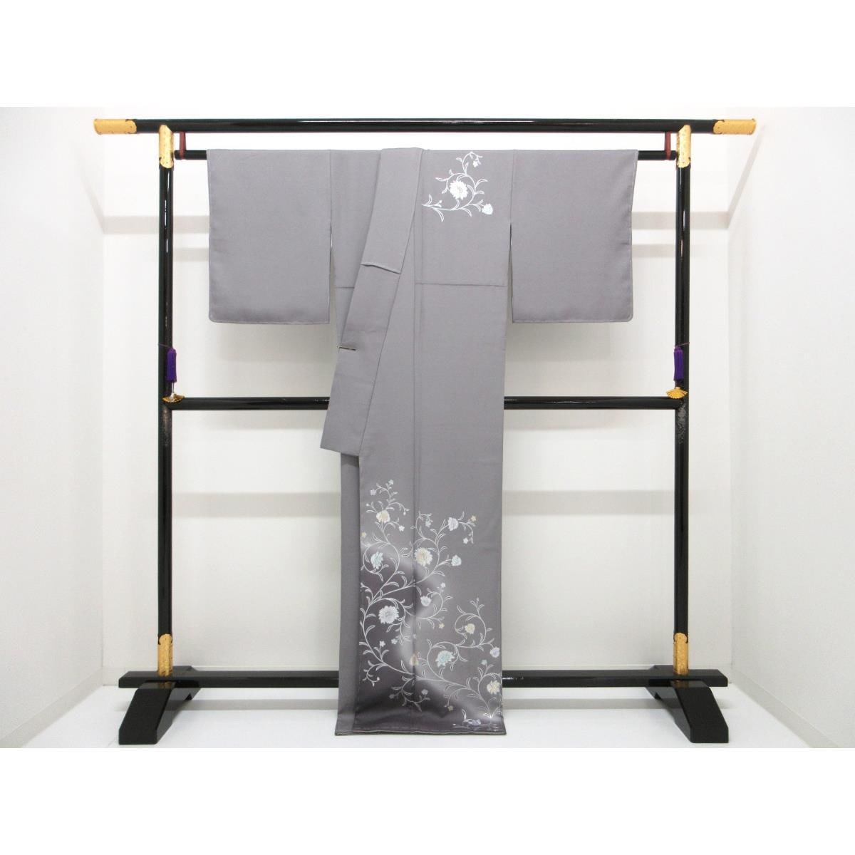 【新品】訪問着　銀彩加工　和田光正
