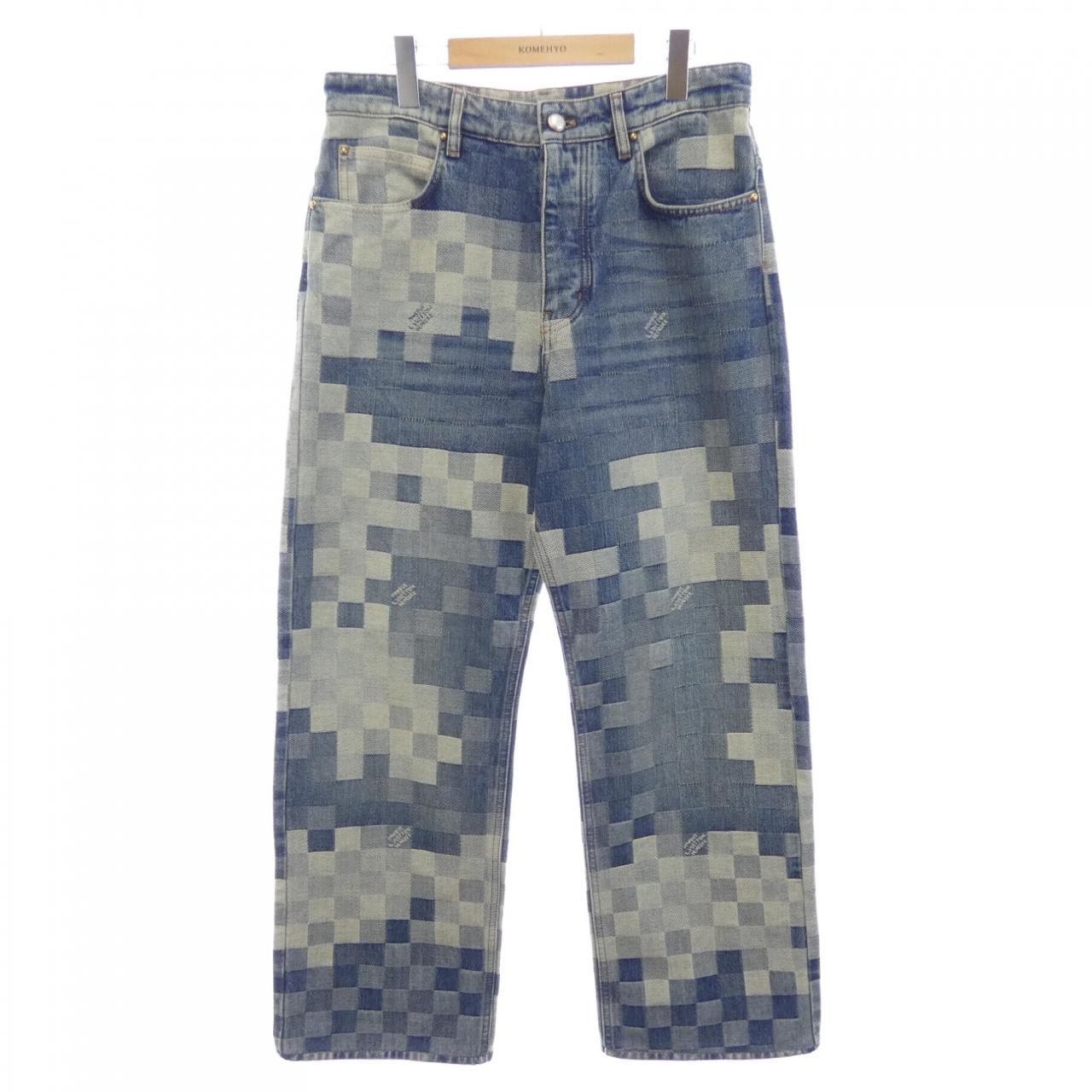 ルイヴィトン LOUIS VUITTON ダミエデニムスケートパンツ HQD87WGCO ジーンズ